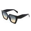 Kaeliana - Oversize Square Tinted Women Fashion Cat Eye Sunglasses