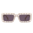 Undynite - Rectangle Irregular Frame Retro Fashion Square Sunglasses