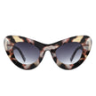 Luminara - Women Fashion Retro Round Cat Eye Sunglasses