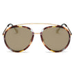 FARMINDALE | Polarized Circle Round Brow-Bar Fashion Sunglasses