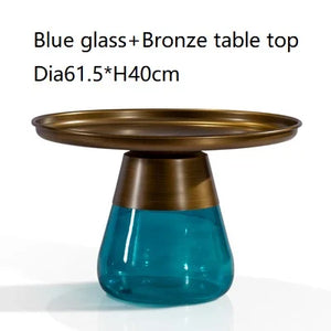 Classic Design Sebastian Herkner Round Glass Tea Side Table