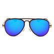 DURHAM | Unisex Mirrored Aviator Fashion Sunglasses