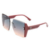 Phoenixy - Square Oversize Half Frame Fashion Women Sunglasses