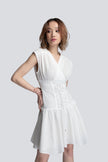 Robe corset Leah en blanc