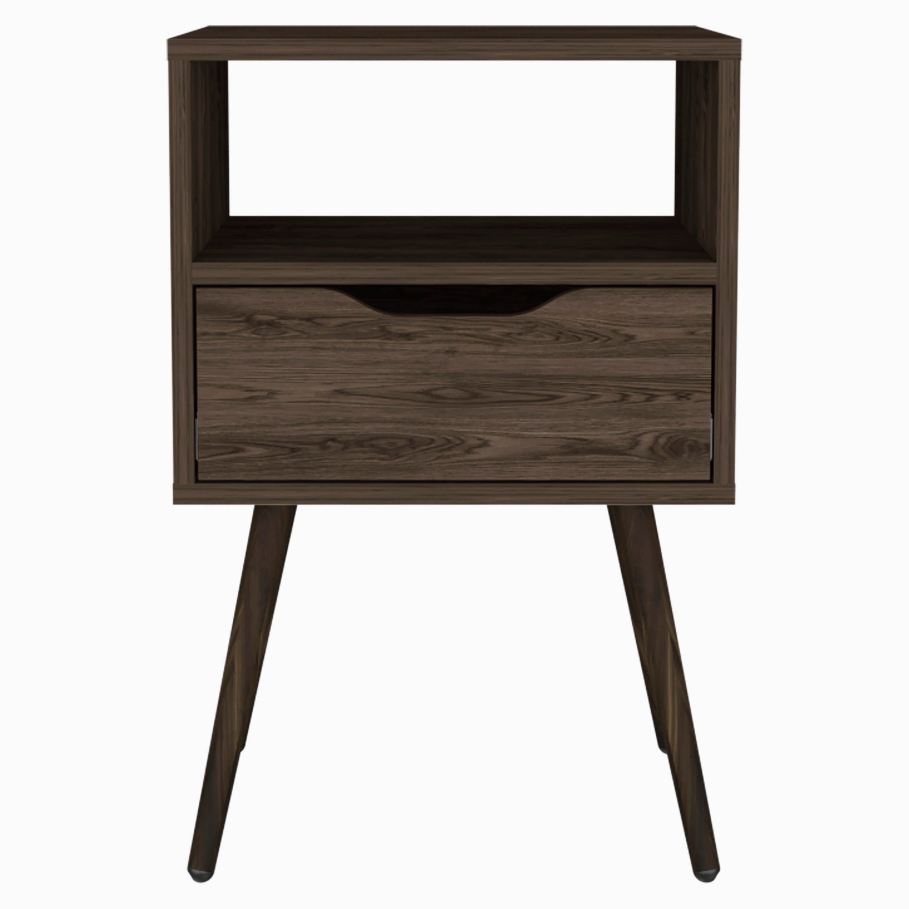 Nightstand  Fugaz, Bedroom, Dark Walnut