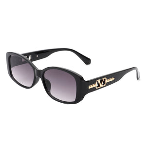 Fantasie - Rectangular Narrow Retro Tinted Fashion Square Sunglasses