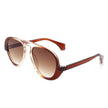 Twinklez - Futuristic Fashion Chunky Vintage Inspired Aviator Sunglasses