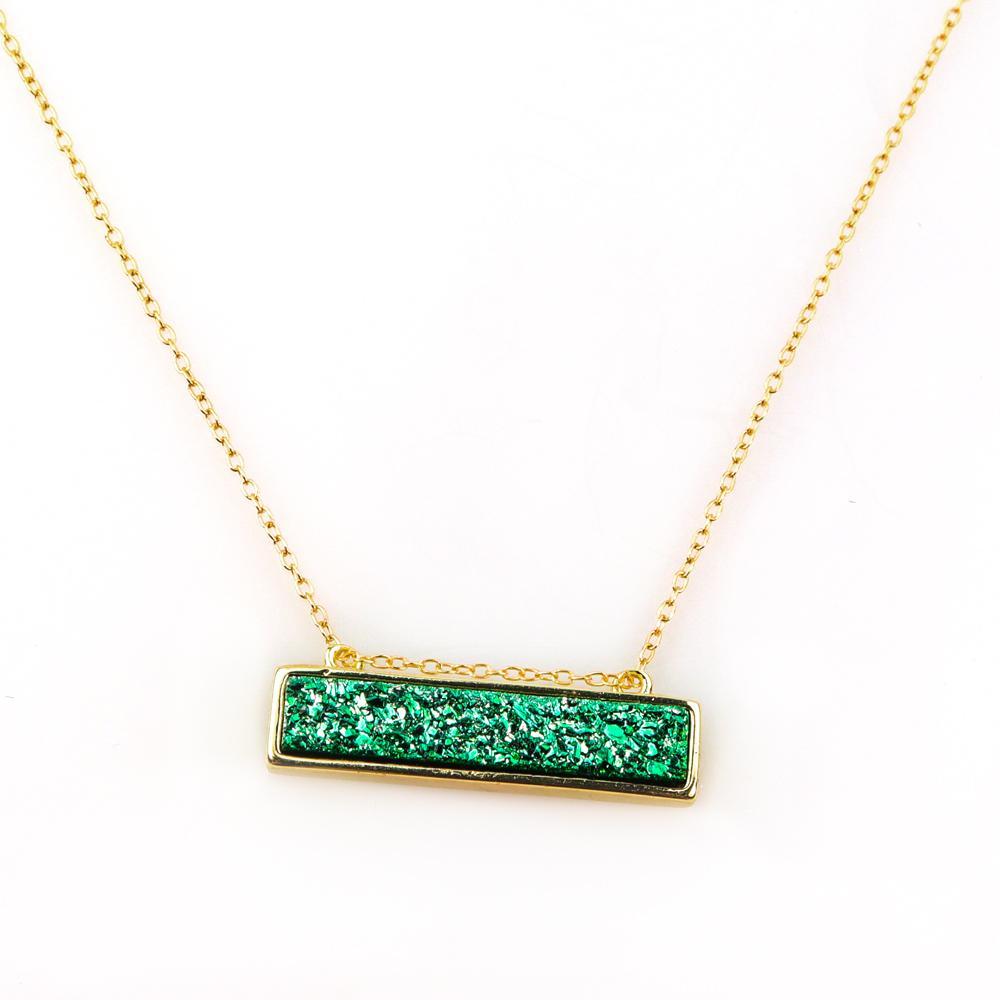 Bethany Druzy Bar Necklace