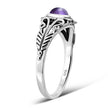 Petals Amethyst Stone Sterling Silver Ring