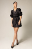 Black Lusso Wrap Dress