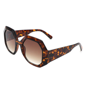 Diamorex - Retro Classic Polygon Round Fashion Women Sunglasses