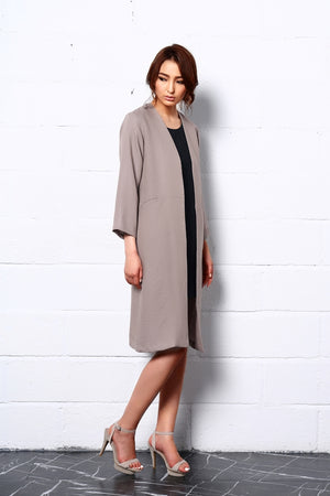 Embrace Nature Long Coat in Beige