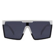 Vitalize - Oversize Retro Square Flat Top Tinted Fashion Women Sunglasses