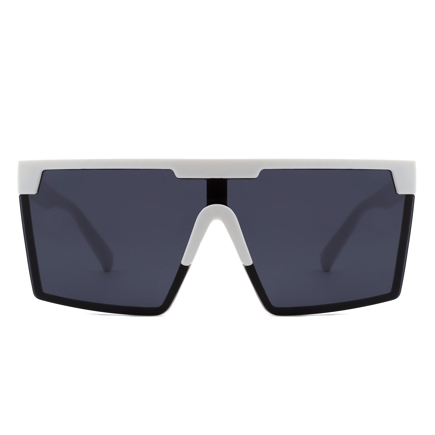 Vitalize - Oversize Retro Square Flat Top Tinted Fashion Women Sunglasses