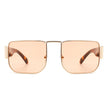 Diamonde - Square Retro Flat Top Tinted Vintage Fashion Sunglasses