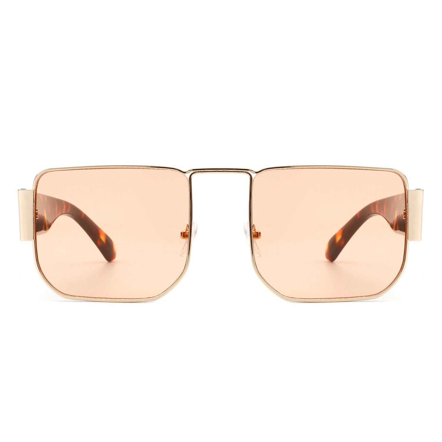 Diamonde - Square Retro Flat Top Tinted Vintage Fashion Sunglasses