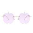 Zephyrus - Rimless Apple Shape Party Frameless Tinted Sunglasses