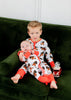 Tree-Mendous Christmas - Red - Long Sleeve Zipper Sleep Romper