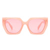 Kaeliana - Oversize Square Tinted Women Fashion Cat Eye Sunglasses