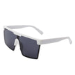 Vitalize - Oversize Retro Square Flat Top Tinted Fashion Women Sunglasses