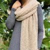 Almond Ultra Plush Alpaca Scarf