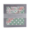 Desert Rose & Jade Polka Dot Cotton Muslin Blanket