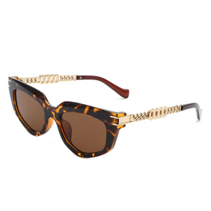 Skylight - Women Chic Chain Link Design Fashion Cat Eye Sunglasses