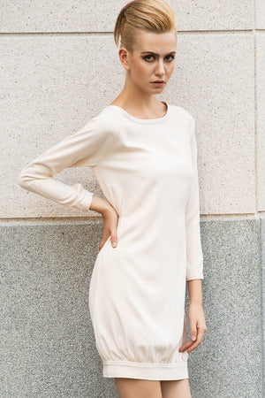 Vanilla Macaroon Oversized Dress