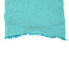 Turkish Cotton Blend Fringed Hobo Scarf Blue