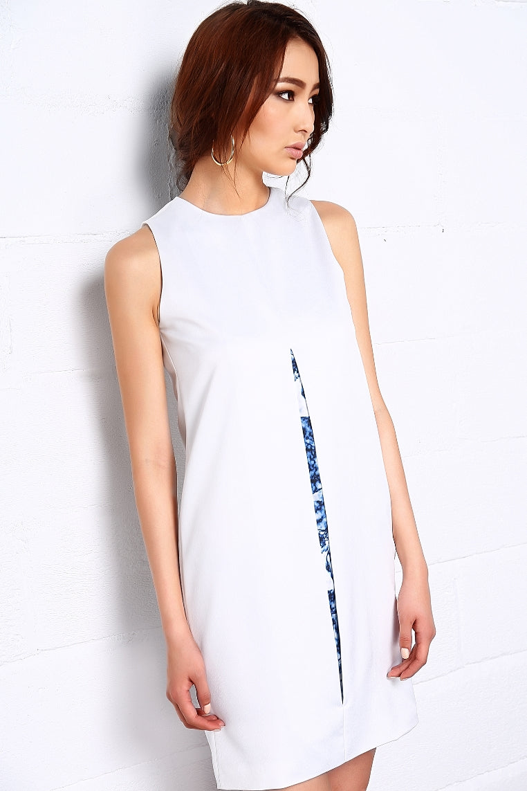 Marble Sky Split Centre Dress