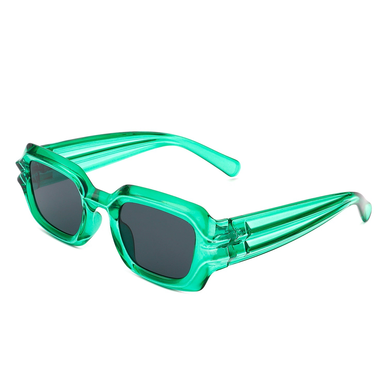 Prismite - Square Geometric Retro Irregular Thick Frame Fashion Sunglasses