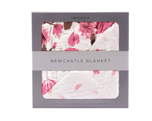 Couverture Newcastle en mousseline de bambou et fleurs de cerisier