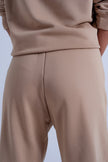 Pantalon de jogging à taille réglable en beige