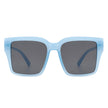 Verdiana - Women Chic Flat Top Tinted Fashion Square Sunglasses