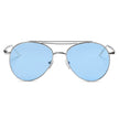 EDMOND | Lunettes de soleil aviateur unisexes, verres transparents, Style mode, cercle