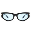 Oasisia - Geometric Fashion Narrow Irregular Cat Eye Sunglasses