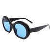 Vanta - Oversized Round Futuristic Oval Glasses Trendy Sunglasses Shades