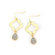 Boucles d'oreilles Druzy porte-bonheur