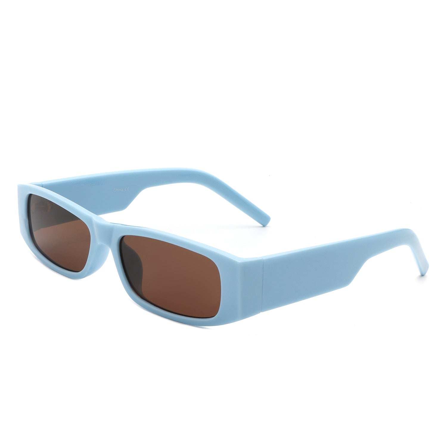 Skyrider - Retro Rectangle Narrow Square Vintage Slim Sunglasses