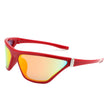 Luminize - Square Fashion Mirrored Wrap Around Sport Sunglasses