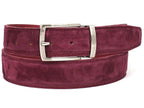 PAUL PARKMAN Ceinture en daim violet pour hommes (ID#B06-PURP)