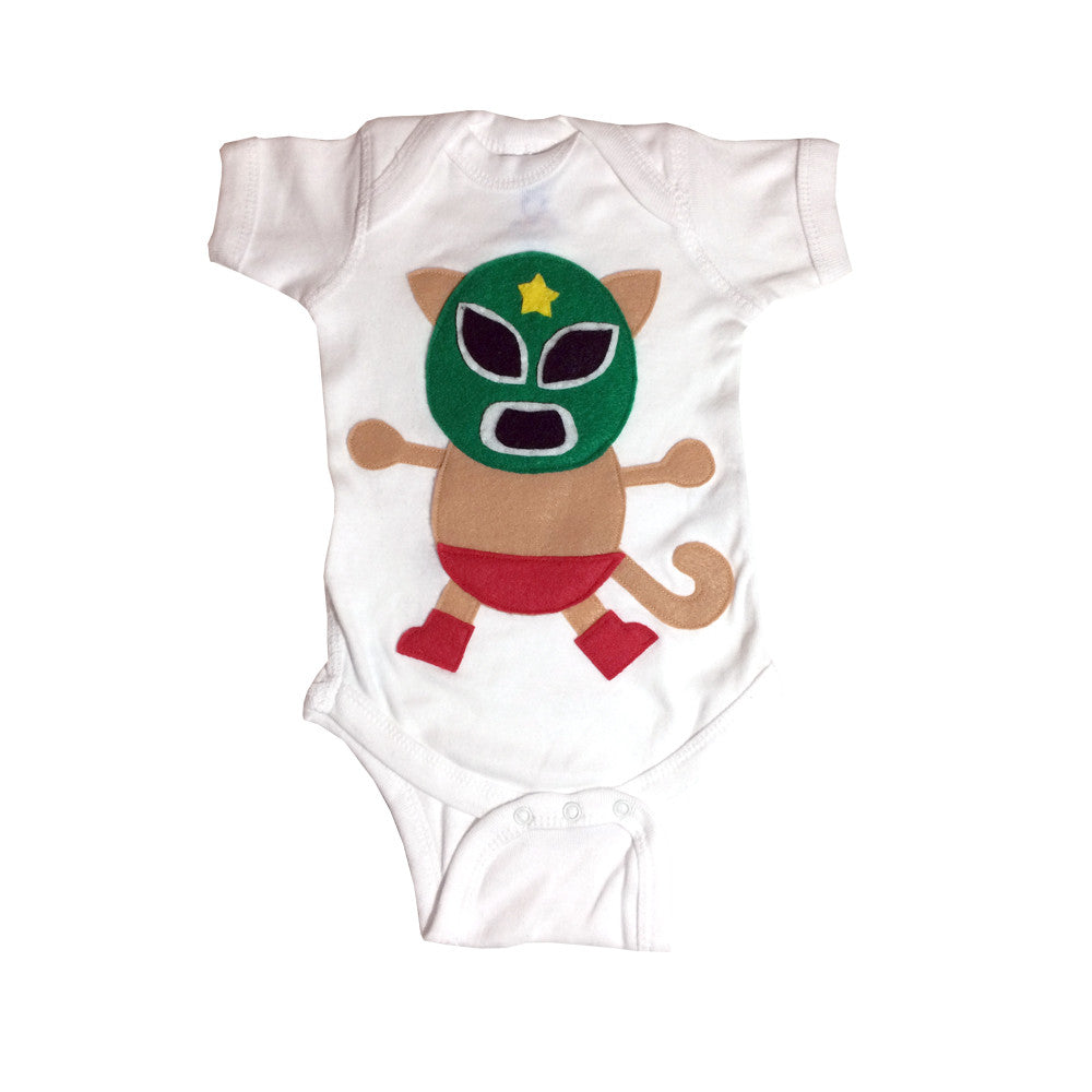 Baby Onesie - Kitty Luchador - Chat lutteur mexicain