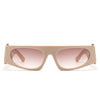 Starisle - Rectangle Chic Oval Lens Chunky Slim Fashion Sunglasses