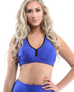 Firenze Activewear Set - Leggings & Sports Bra - Blue [MADE IN ITALY]