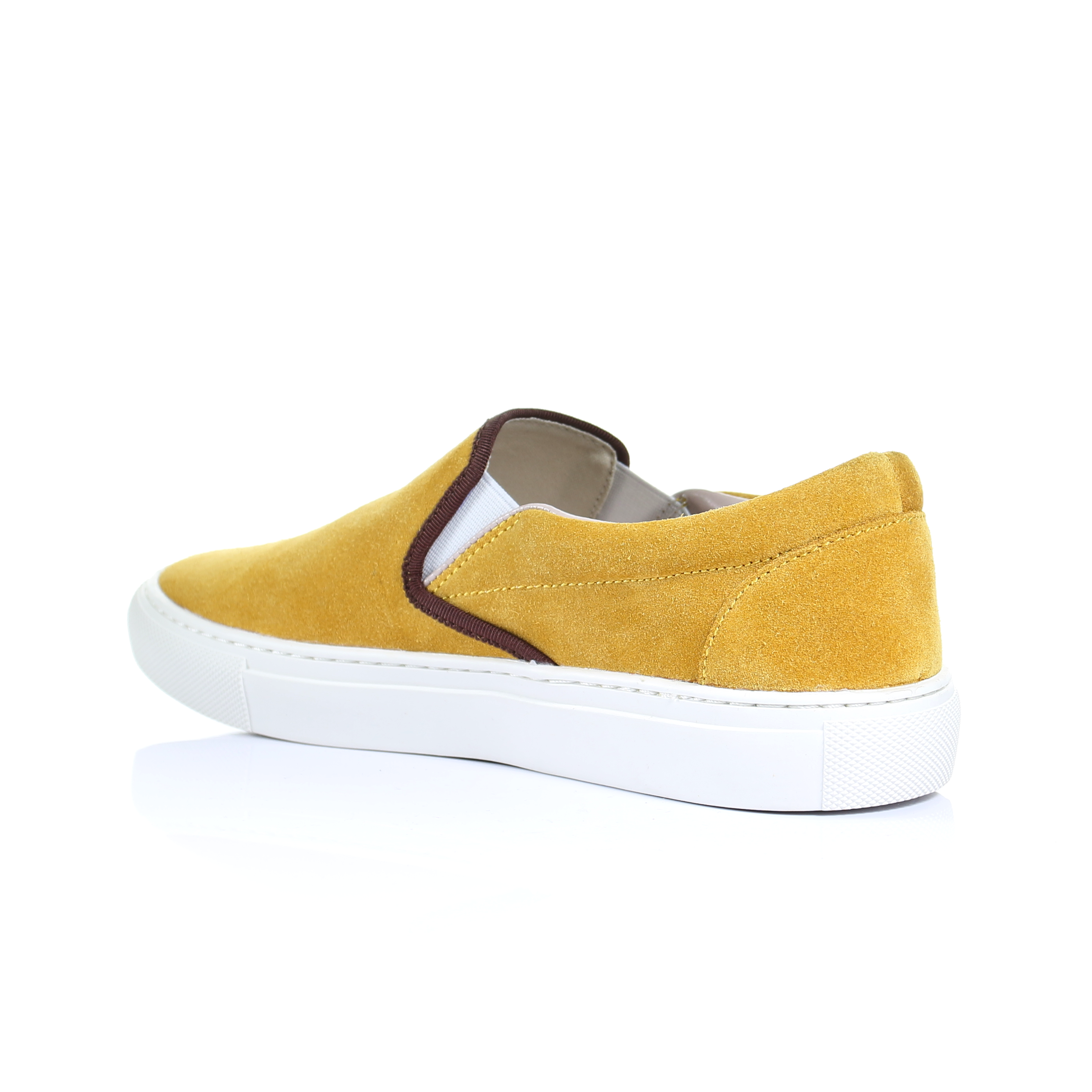 Suede Slip on Sneaker (Mustard)