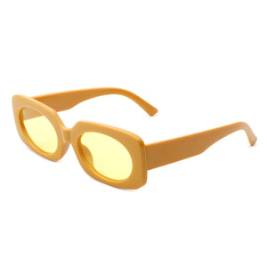 Radianty - Retro Rectangle Narrow Oval Vintage Square Fashion Sunglasses