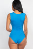 Split Neckline Sleeveless Bodysuit (CAPELLA)