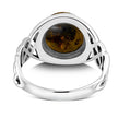 Baltic Amber Celtic Sterling Silver Ring