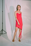 Robe courte Ladder of Love en rose rouge