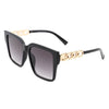 Verdiana - Women Chic Flat Top Tinted Fashion Square Sunglasses